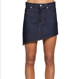 HELMUT LANG Asymmetrical Denim Skirt